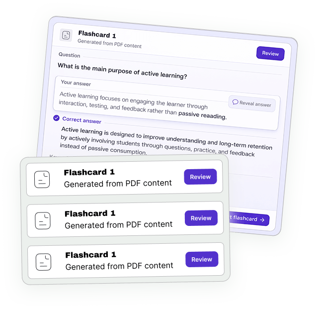 Study smarter with flashcards and quizzes